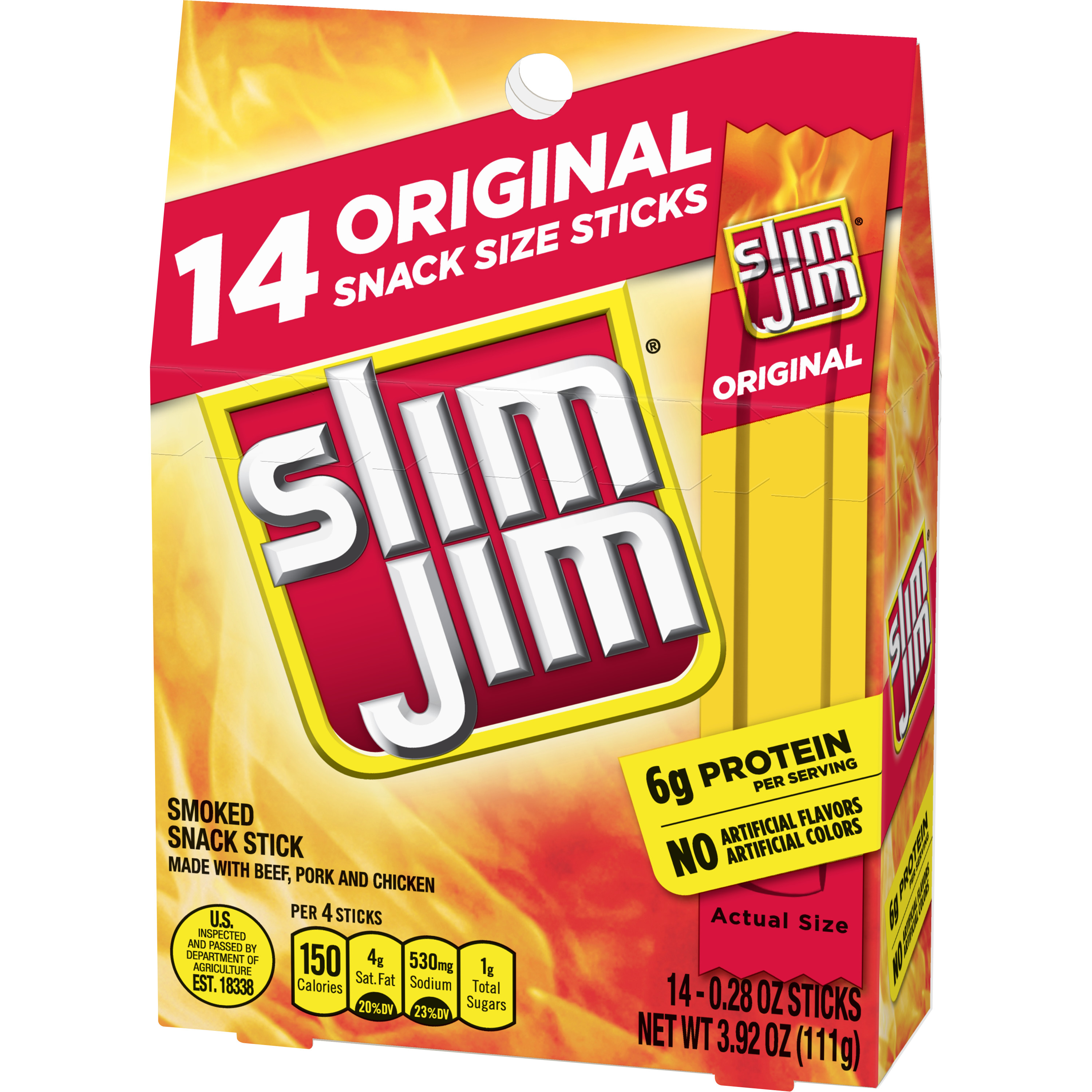 Slim Jim Gable Top Original 3.92oz